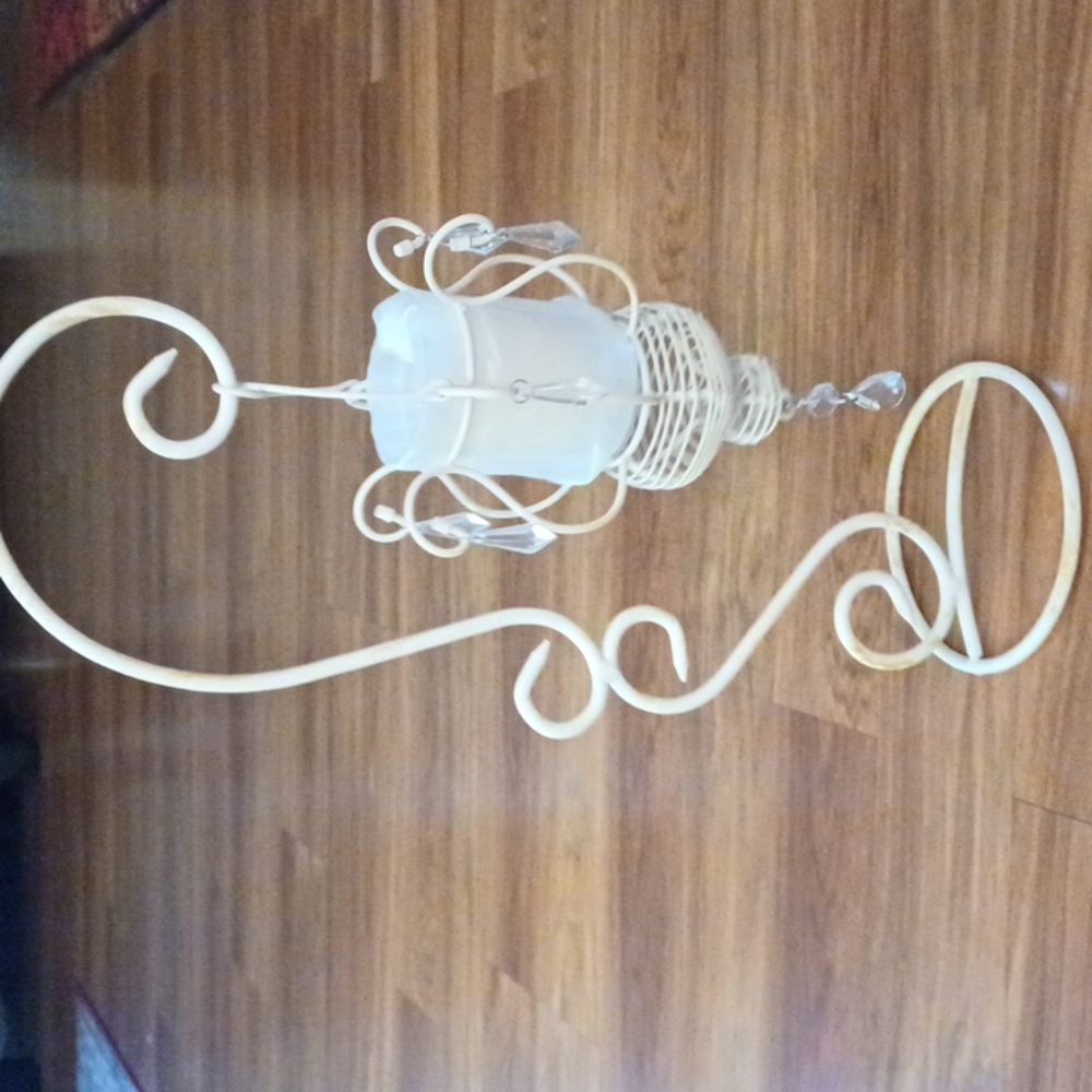 (NWT) Hanging Lantern 15.5 inch incl Votive Candle